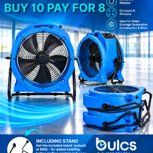 Slim Axial Air Mover Fan buy 10 pay for 8