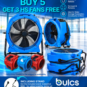 Slim Axial Air Mover Fan buy 5 get 3 HS Fans